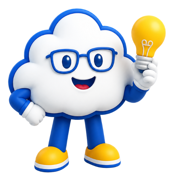 La mascotte JBILL pointe la solution du doigt